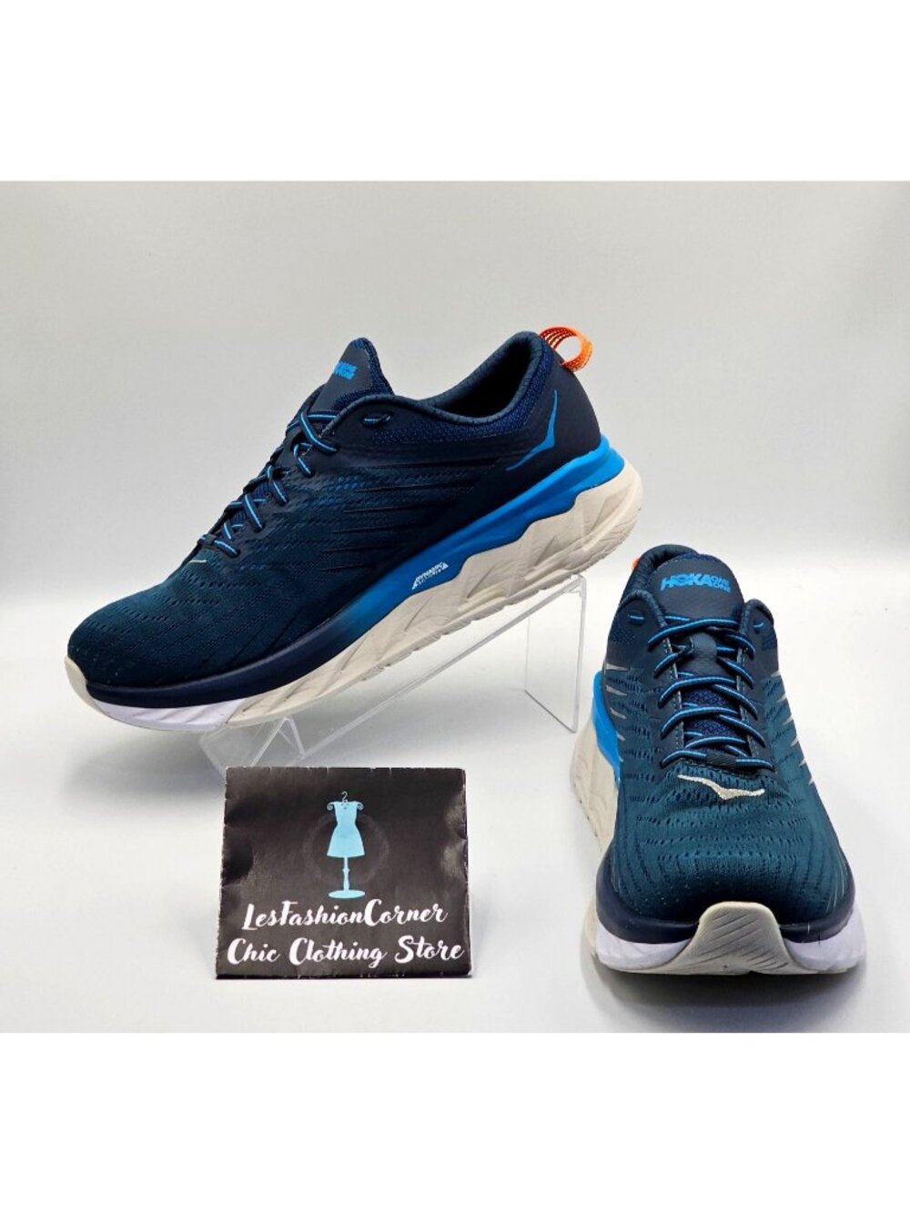 Hoka One Men’s Majolica Blue Arahi 4 Road Running Sneakers Shoes Size 11.5 2515